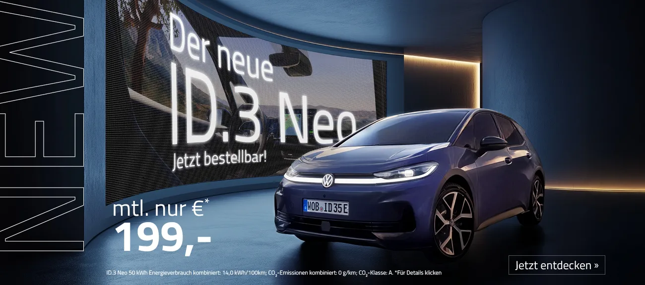 Online der neue ID.3 NEO