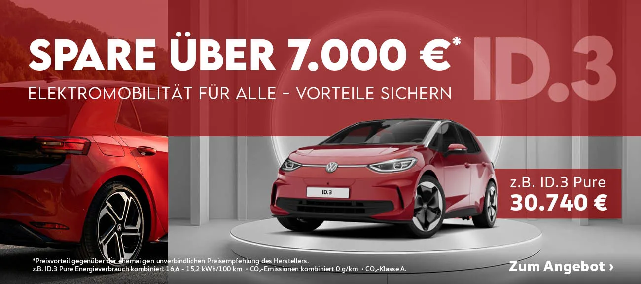 Slider VW ID.3 Aktionsangebot
