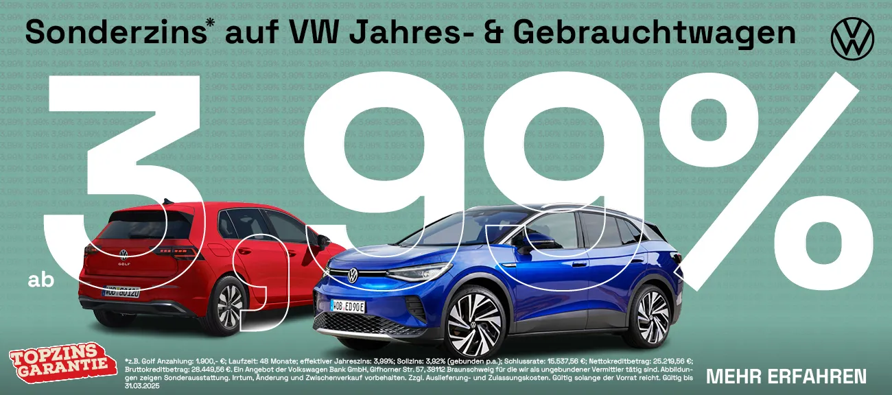 VW VVJ Sonderzins Aktion 