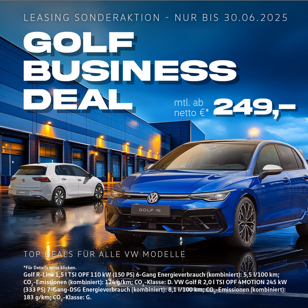 VW Golf Sportwochen Gewerbeleasing