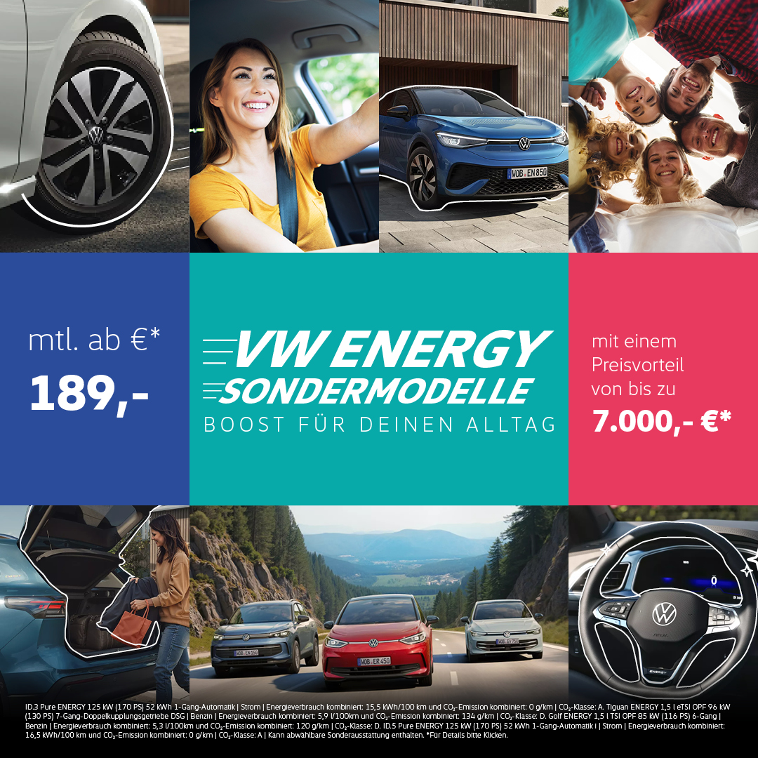 VW ENERGY Sondermodelle