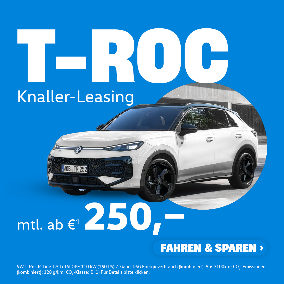 Der neue T-Roc für Privatkunden
